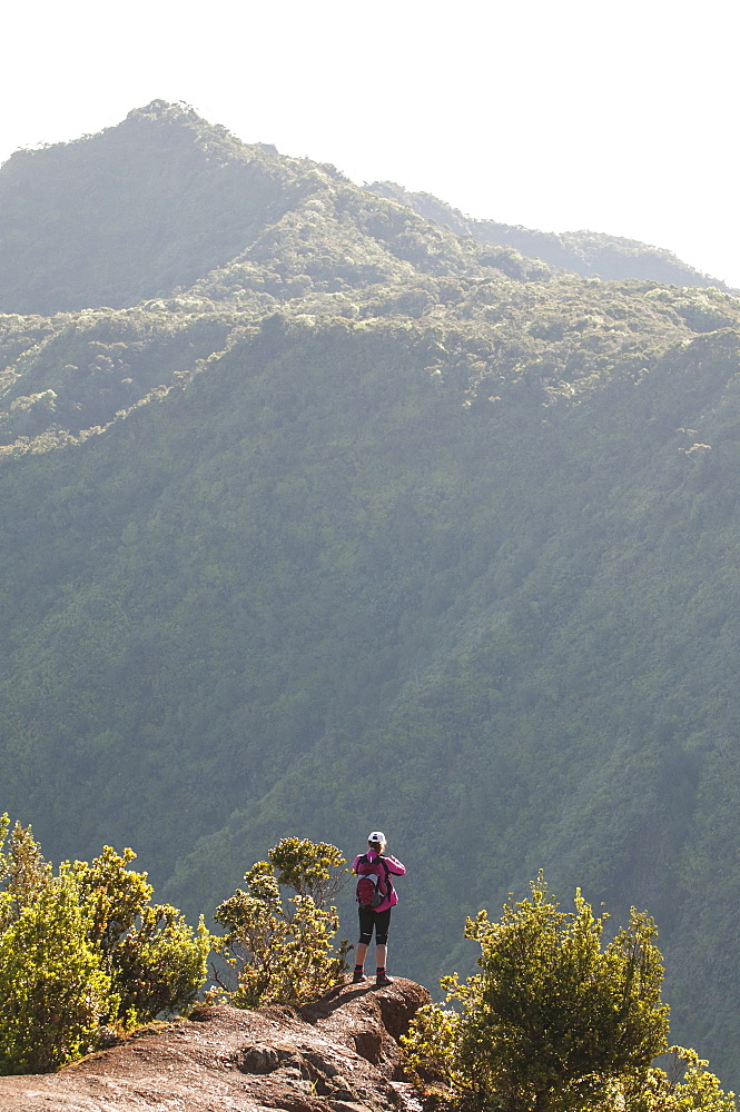 Hiking in Kalalau Valley, Napali Coast State Park Kauai, Hawaii, United States of America, Pacific