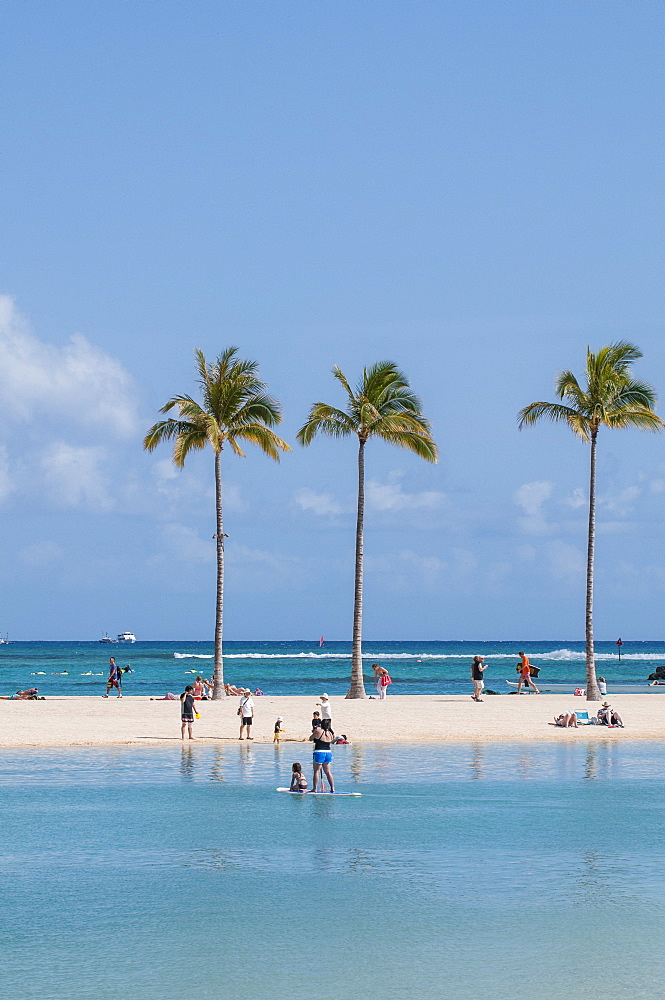 Waikiki Beach, Waikiki, Honolulu, Oahu, Hawaii, United States of America, Pacific