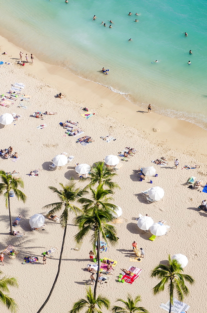 Waikiki Beach, Waikiki, Honolulu, Oahu, Hawaii, United States of America, Pacific