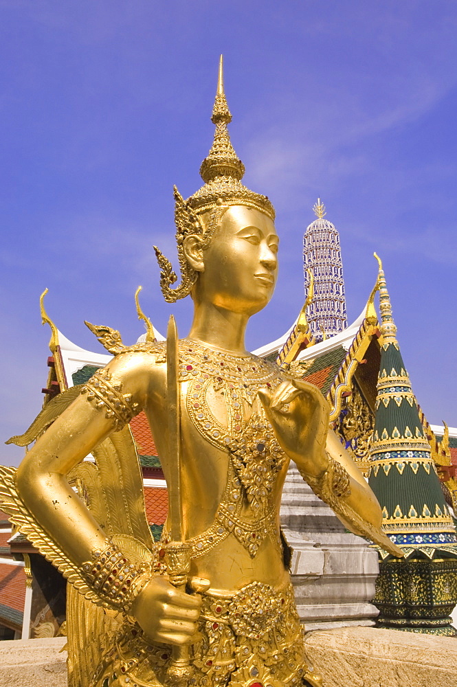 Temple of the Emerald Buddha (Wat Phra Kaew), Grand Palace, Bangkok, Thailand, Southeast Asia, Asia