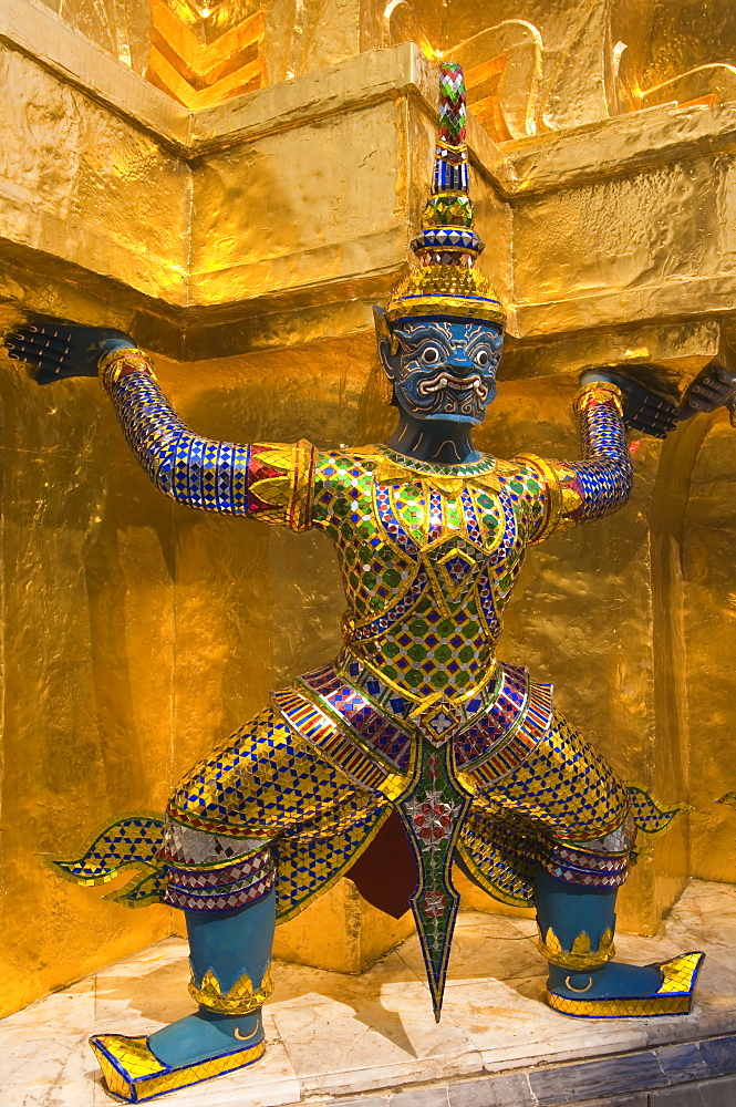 Temple of the Emerald Buddha (Wat Phra Kaew), Grand Palace, Bangkok, Thailand, Southeast Asia, Asia