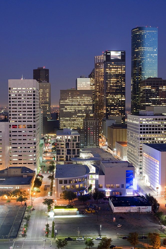 Skyline, Houston, Texas, United States of America, North America