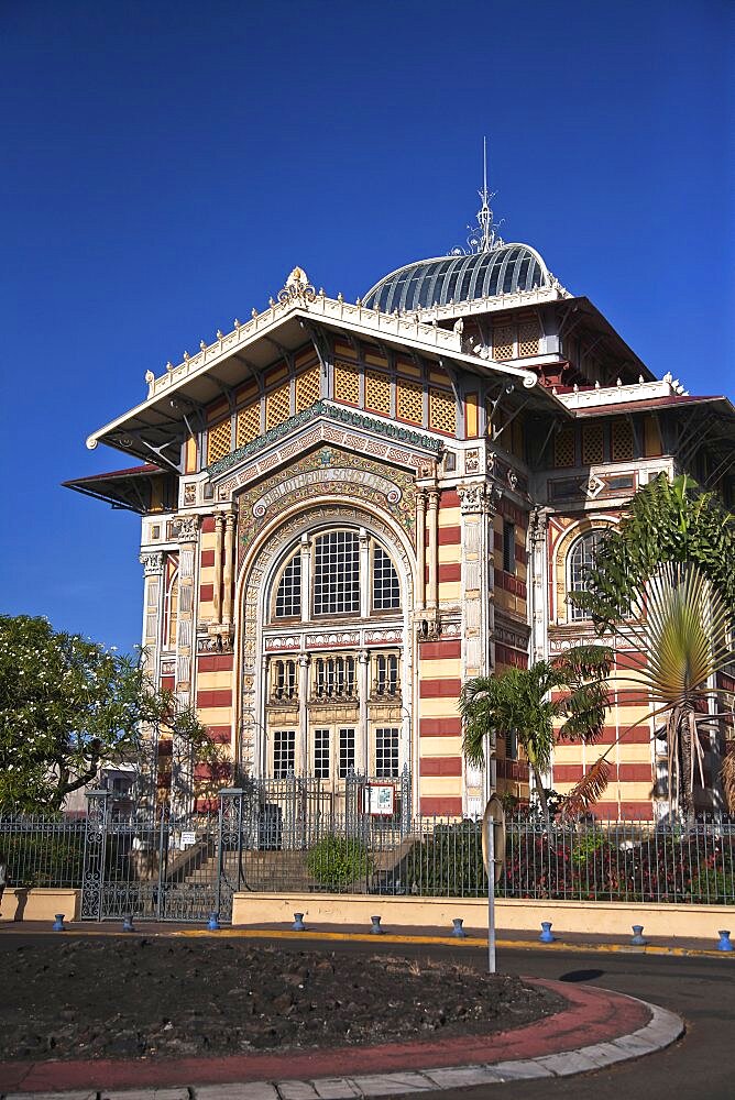 Martinique, Fort-de-France, Bibliotheque Schoelcher exterior.