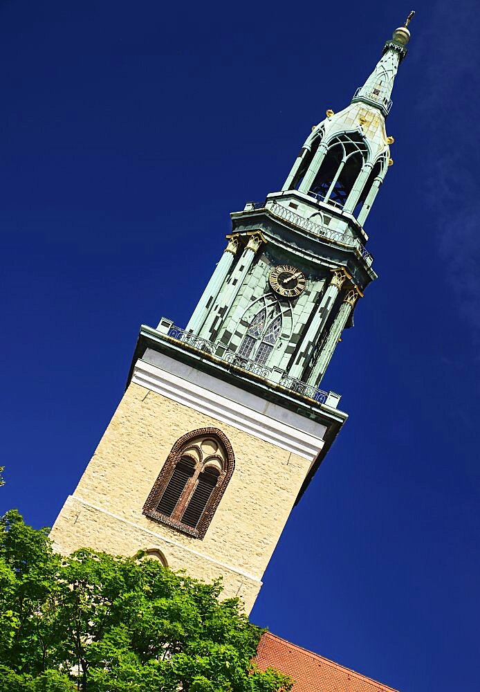 Germany, Berlin, Marienkirche, St Marys Church dating from the 13th Century.