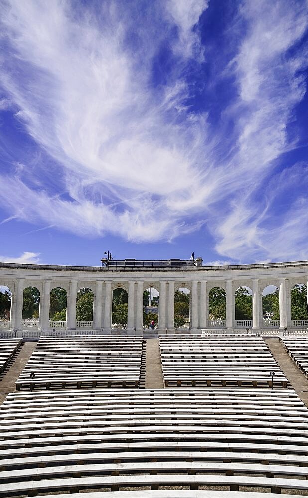 USA, Washington DC, Arlington National Cemetery, The Memorial Amphitheater.