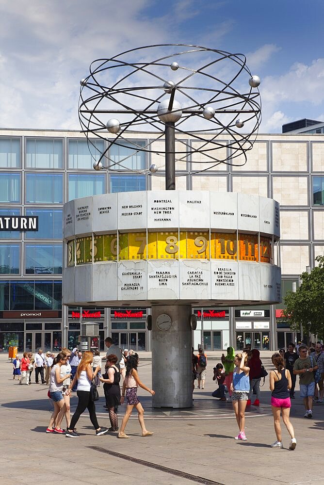 Germany, Berlin, Mitte, Alexanderplatz, the World Clock.