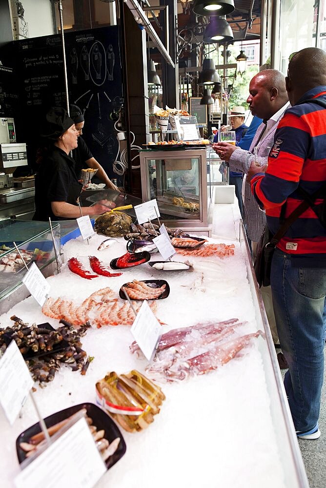 Spain, Madrid, Mercado de San Miguel.