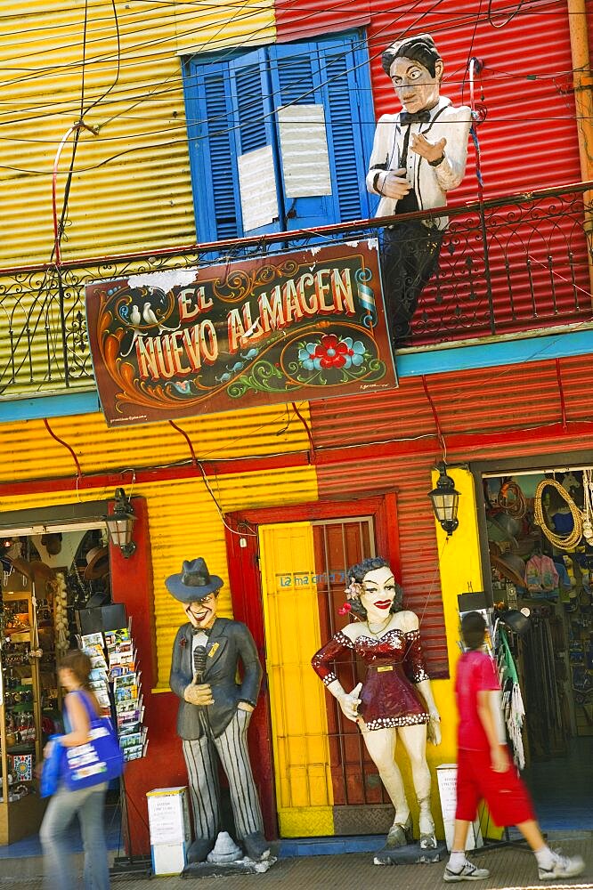 ARGENTINA  Buenos Aires Colouful shop in La Boca. Jon Hicks. Architecture South America Buenos Aires Travel Tourism Holidays La Boca Colour Red Shopping American Argentinian Color Hispanic Latin America Latino Store Immature