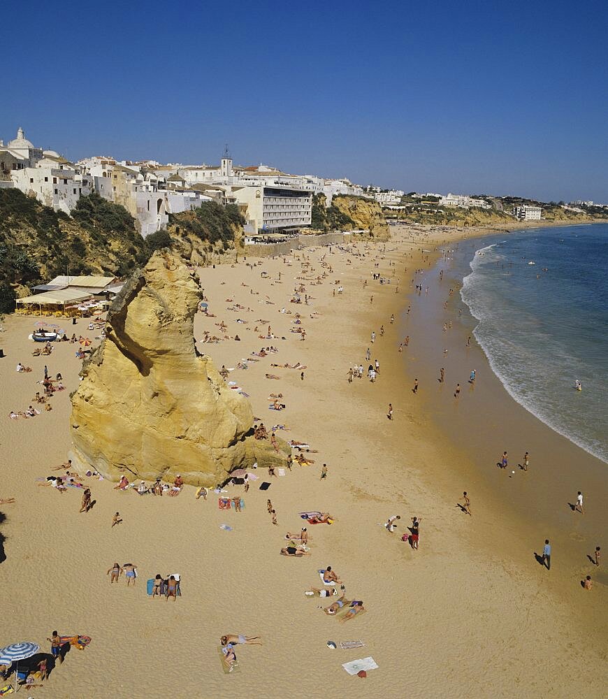 Portugal, Algarve, Albufeira, Fishermans beach