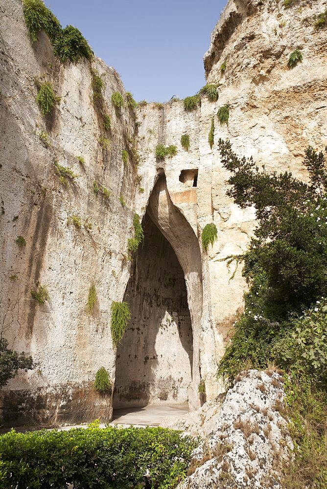 Neapolis Archaeological Park Ear of Dionysius, Syracuse, Sicily, Italy