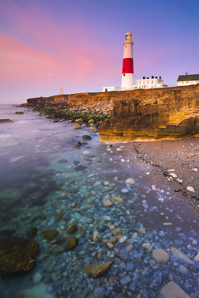 Portland Bill Lighthouse on the southern tip of the Isle of Portland, Jurassic Coast, UNESCO World Heritage Site, Dorset, England, United Kingdom, Europe