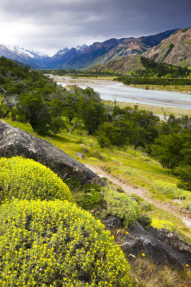 Stormy summer day at El Chalten, Los Glaciares National Park, UNESCO World Heritage Site, Patagonia, Argentina, South America