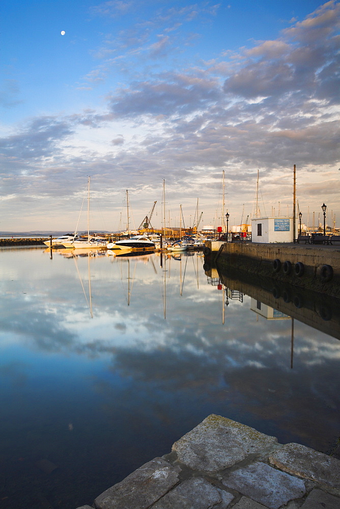 Early morning besides Poole Quay, Dorset, England, United Kingdom, Europe