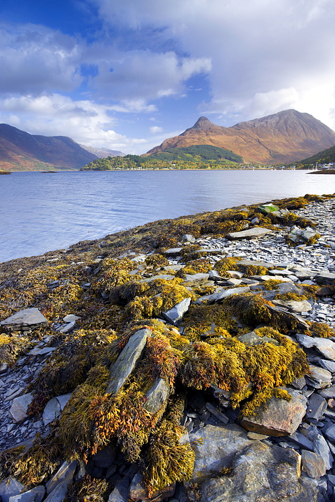 The Pap of Glencoe from the shores of Loch Leven, Ballachulish, Highland, Scotland, United Kingdom, Europe