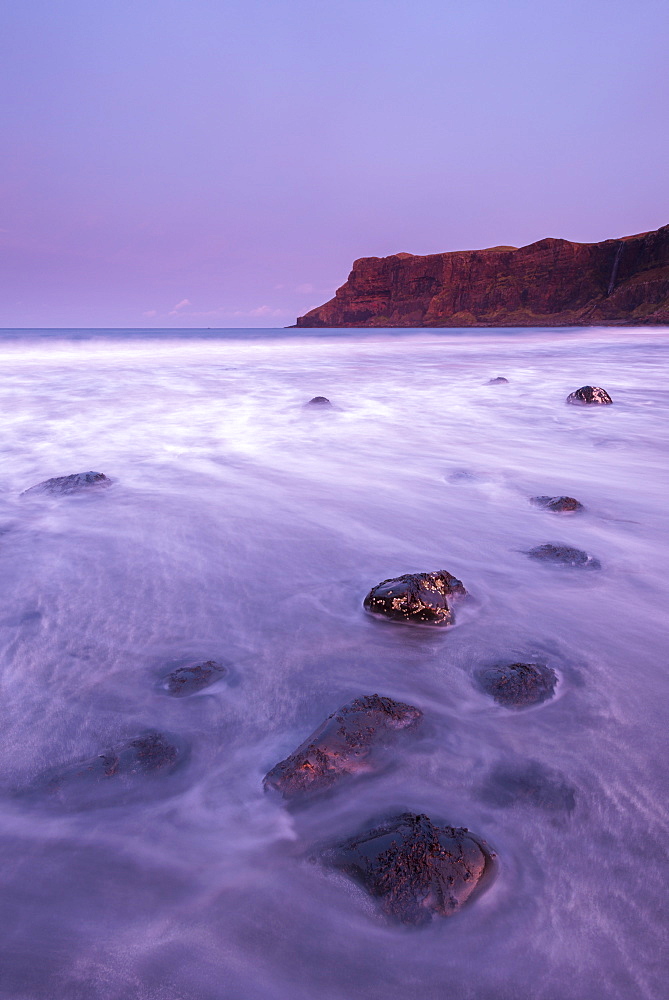 Talisker Bay at sunrise, Isle of Skye, Inner Hebrides, Scotland, United Kingdom, Europe