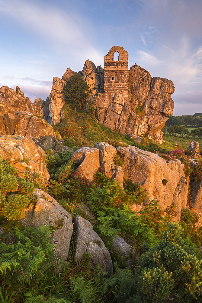 Abandoned ancient chapel built into the rocky outcrop at Roche Rock, Cornwall, England, United Kingdom, Europe