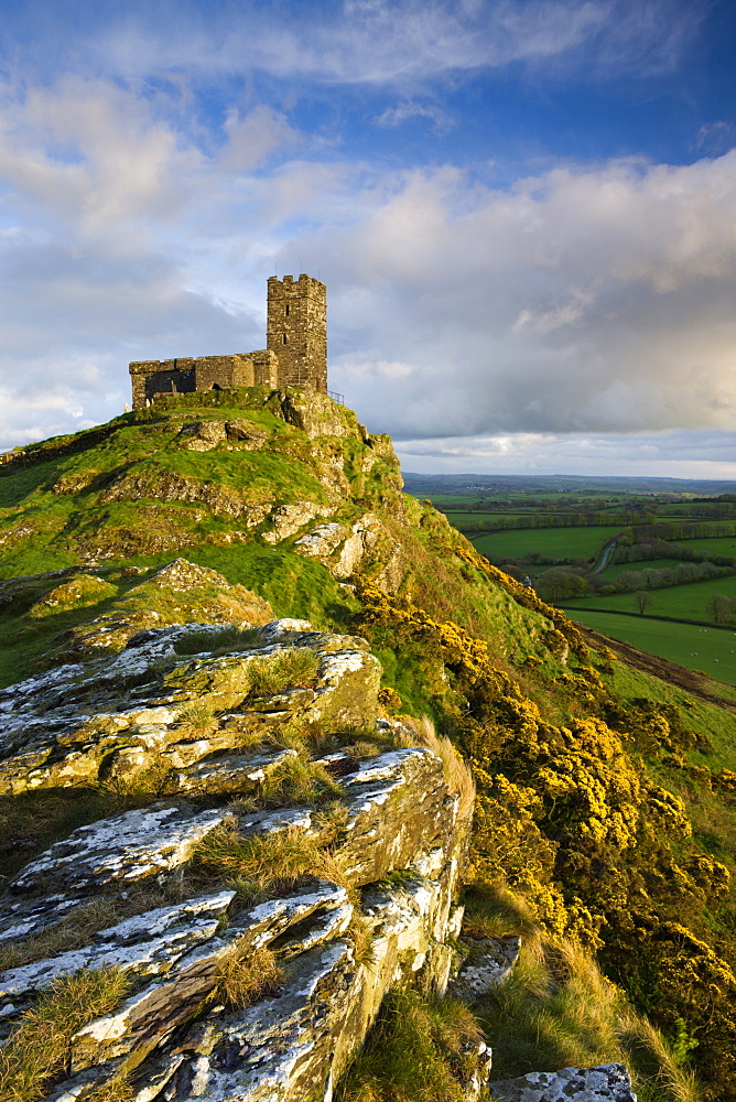 St. Michael de Rupe church on Brent Tor, Brentor, Dartmoor National Park, Devon, England, United Kingdom, Europe