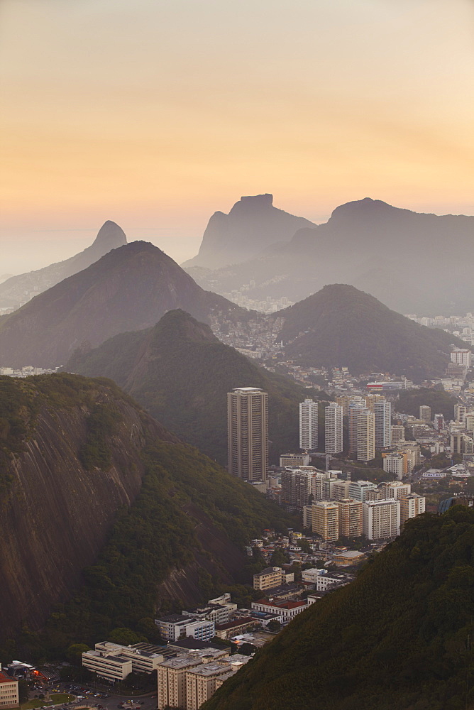 View of Urca and Botafogo, Rio de Janeiro, Brazil, South America 