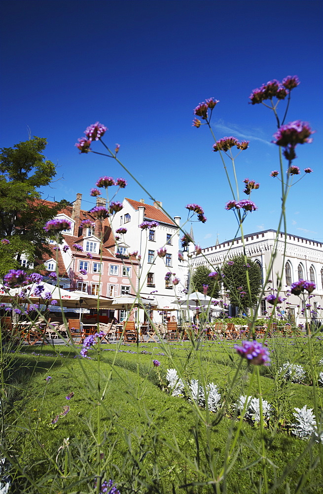 Restaurants and cafes in Livu Laukums, Riga, Latvia, Baltic States, Europe