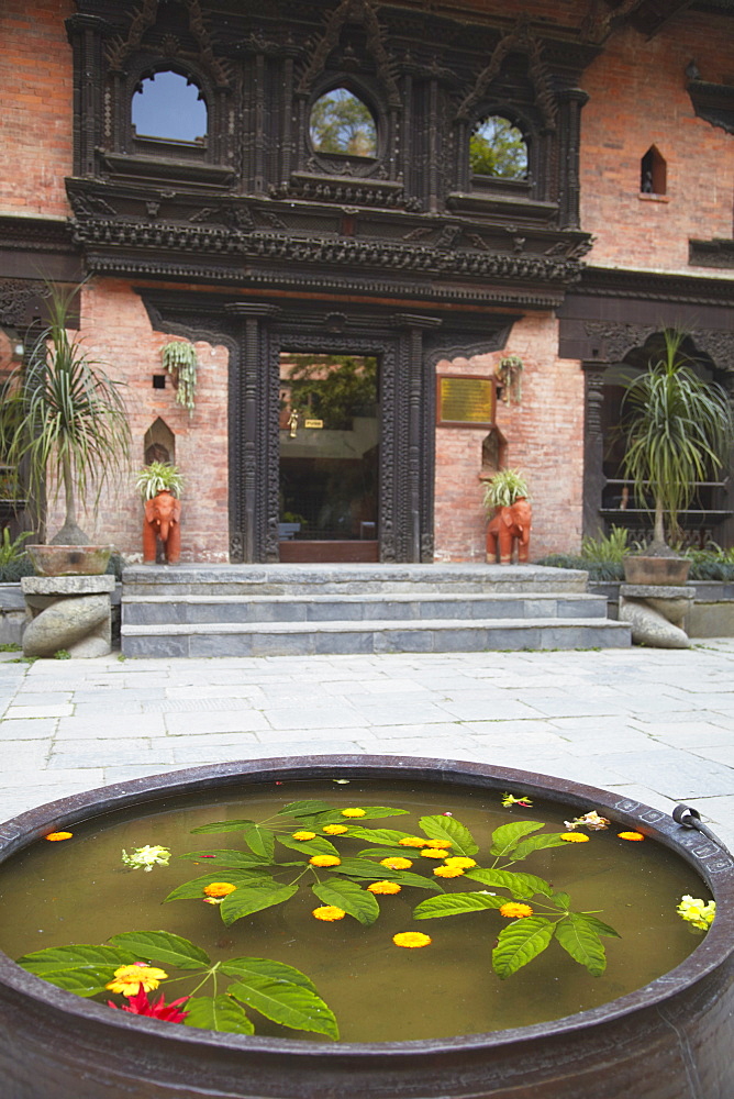 Grounds of Dwarika's Hotel, Kathmandu, Nepal, Asia