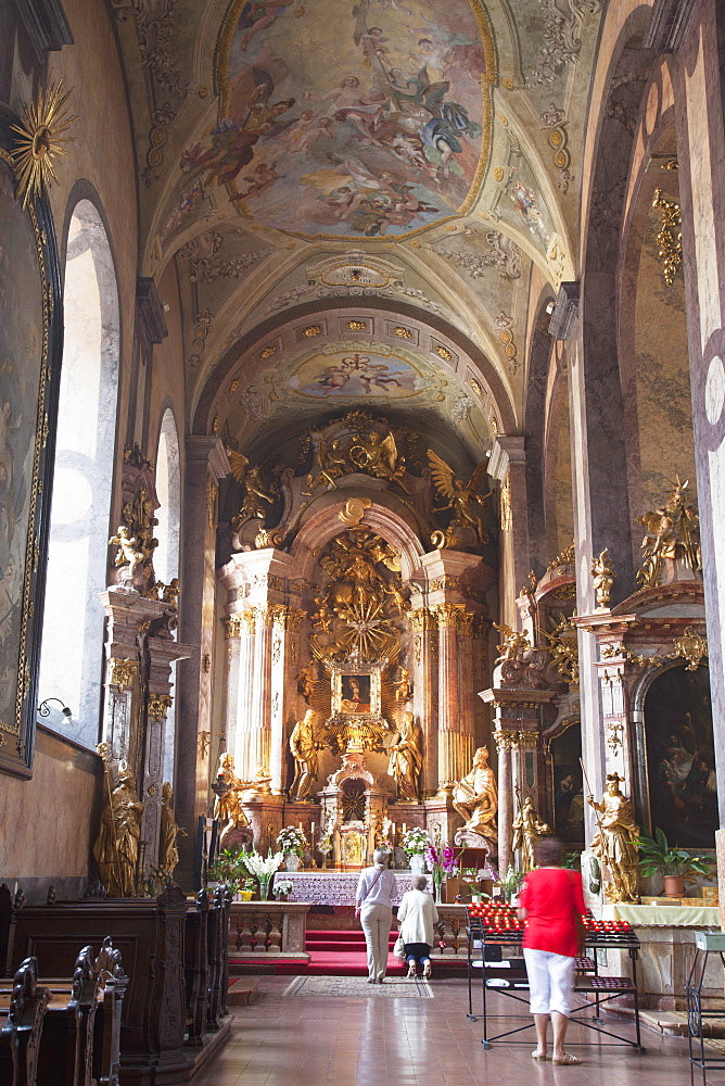 Weeping Icon of Mary inside Cathedral, Gyor, Western Transdanubia, Hungary, Europe