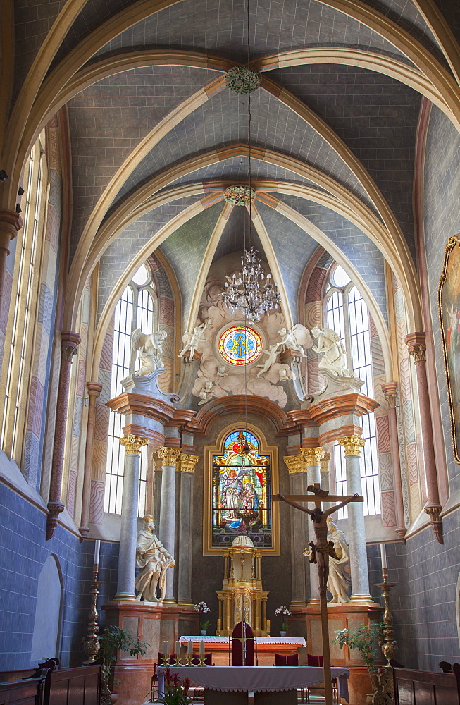 Interior of Franciscan Church, Bratislava, Slovakia, Europe 