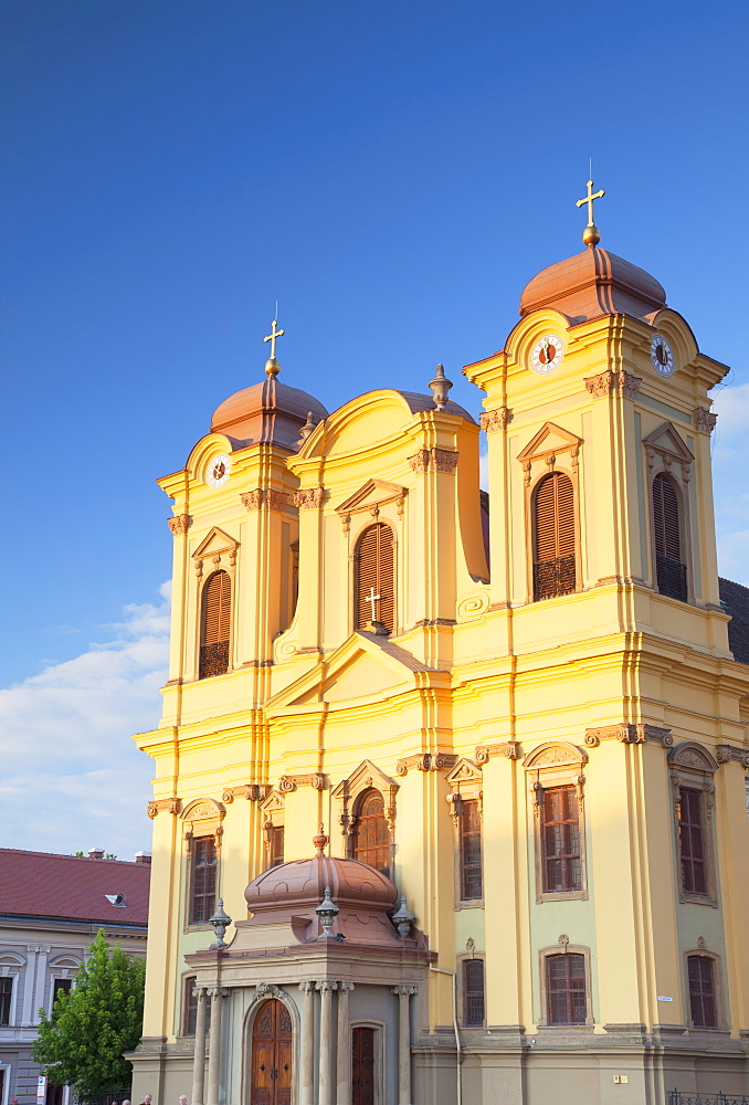 Roman Catholic Cathedral in Piata Unirii, Timisoara, Banat, Romania, Europe 