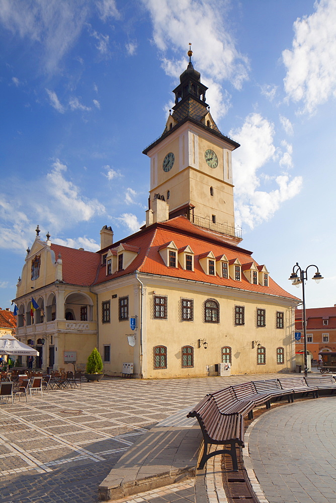 Council House in Piata Sfatului, Brasov, Transylvania, Romania, Europe 