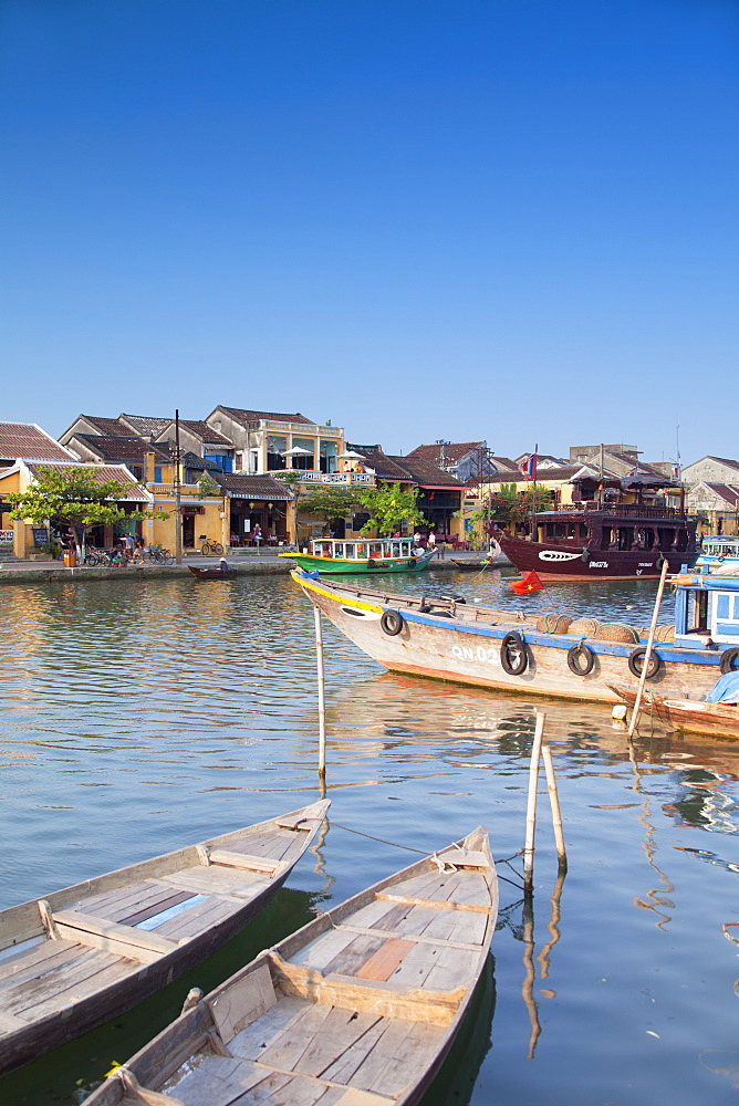 Boats on Thu Bon River, Hoi An, UNESCO World Heritage Site, Quang Nam, Vietnam, Indochina, Southeast Asia, Asia