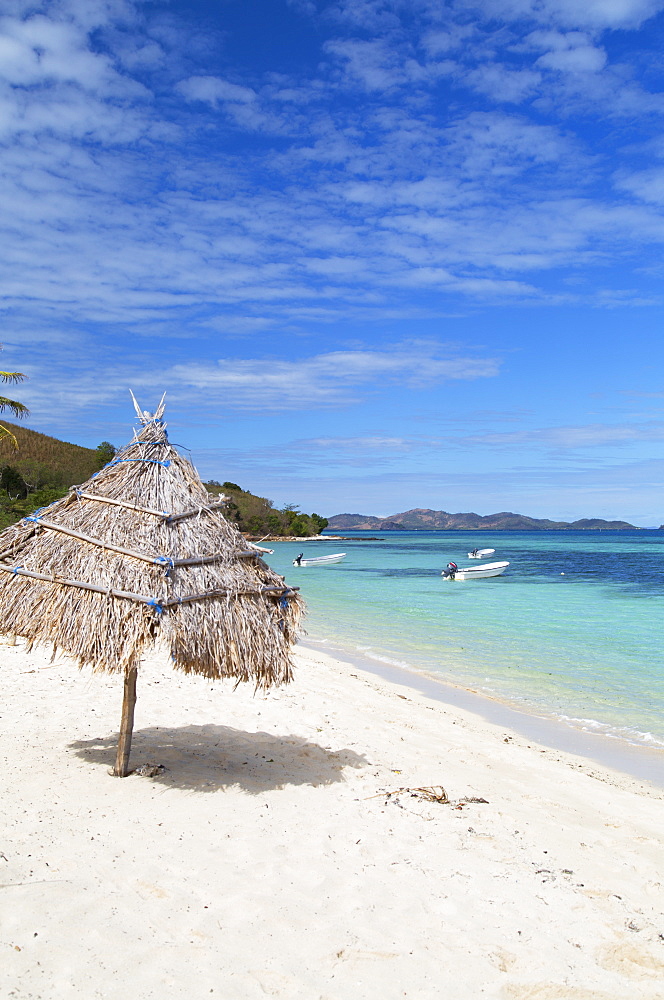 Beach on Mana Island, Mamanuca Islands, Fiji, South Pacific, Pacific