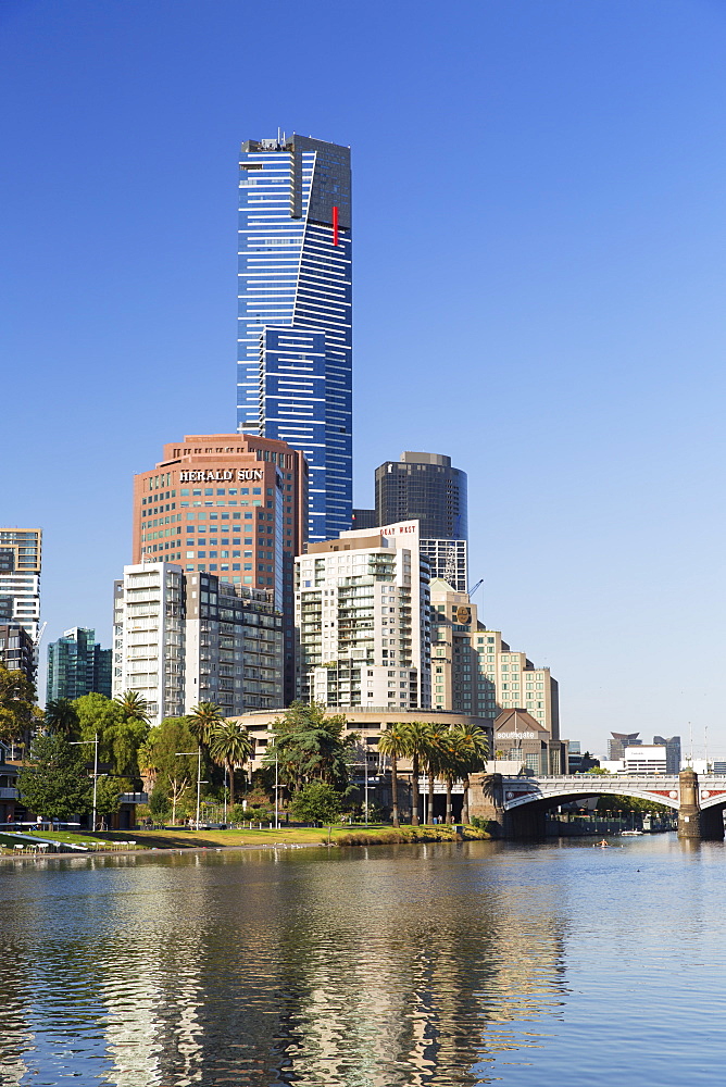 Eureka Tower and Yarra River, Melbourne, Victoria, Australia, Pacific