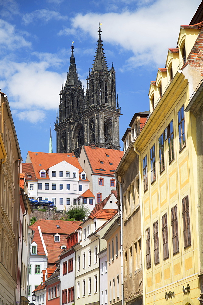 View of Cathedral, Meissen, Saxony, Germany, Europe