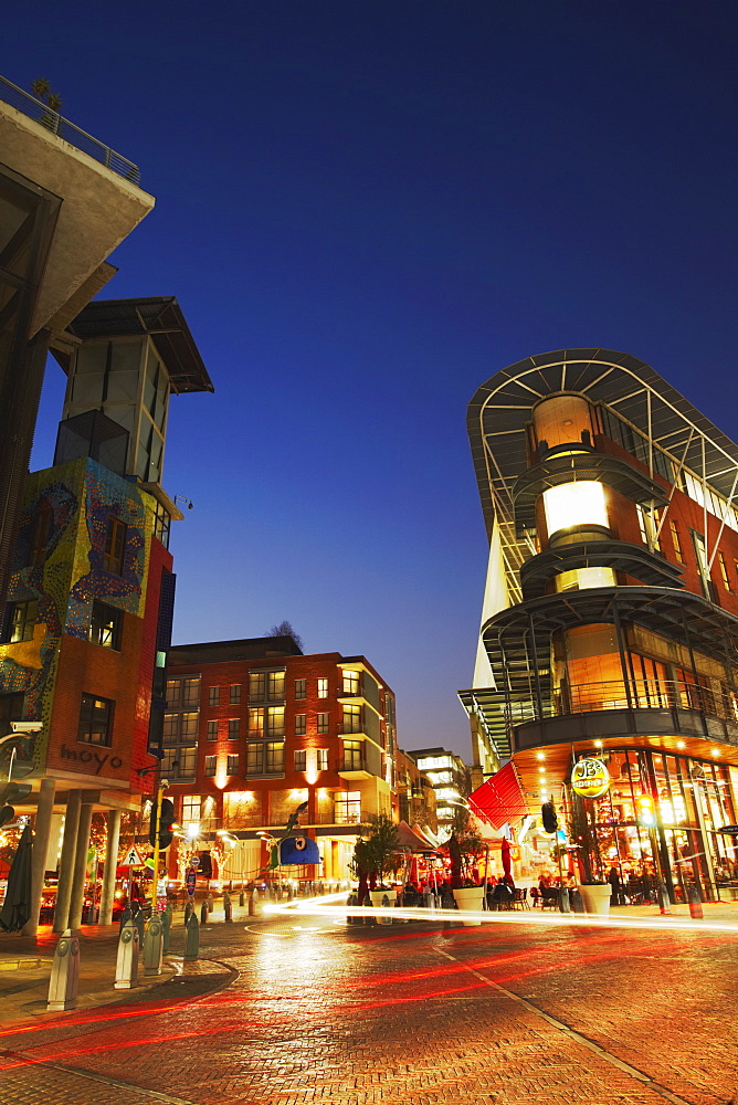 Melrose Square at dusk, Melrose, Johannesburg, Gauteng, South Africa, Africa