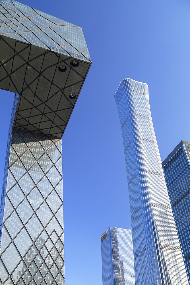 CITIC Tower, the tallest skyscraper in Beijing in 2020, and CCTV Headquarters, Beijing, China, Asia