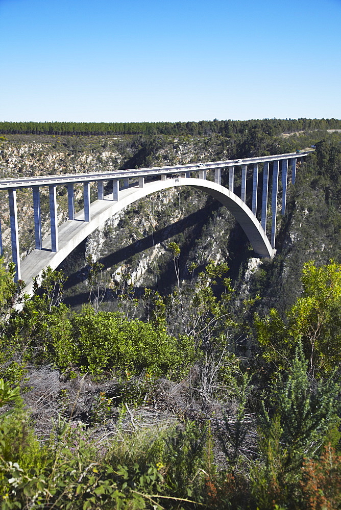 Bloukrans River Bridge, site of world's highest bungy jump, Storms River, Eastern Cape, South Africa, Africa