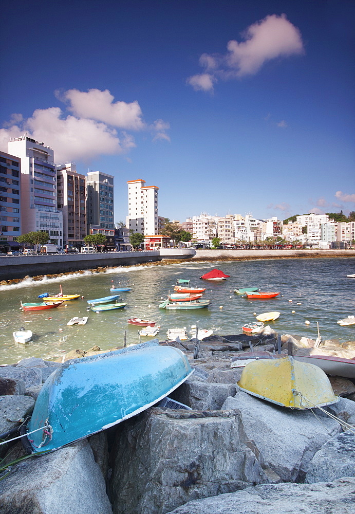 Fishing boats in Stanley Bay, Hong Kong Island, Hong Kong, China, Asia