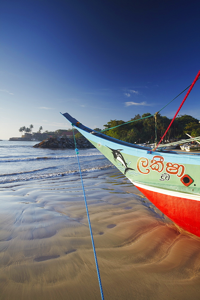 Fishing boat, Galle, Southern Province, Sri Lanka, Asia