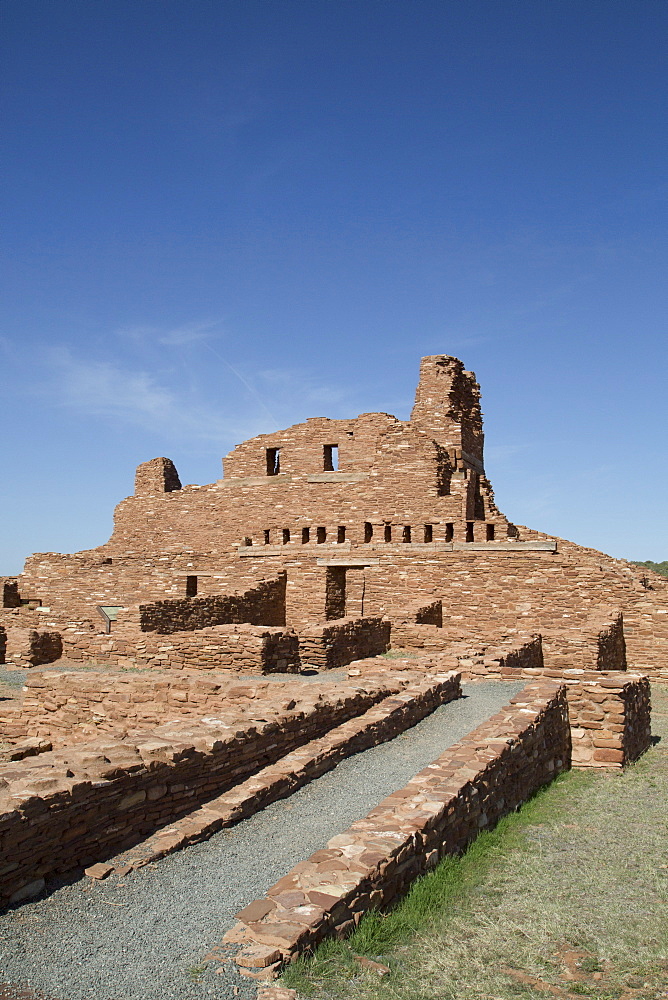 Mission of San Gregorio de Abo, built between 1622 and 1627, Salinas Pueblo Missions National Monument, New Mexico, United States of America, North America