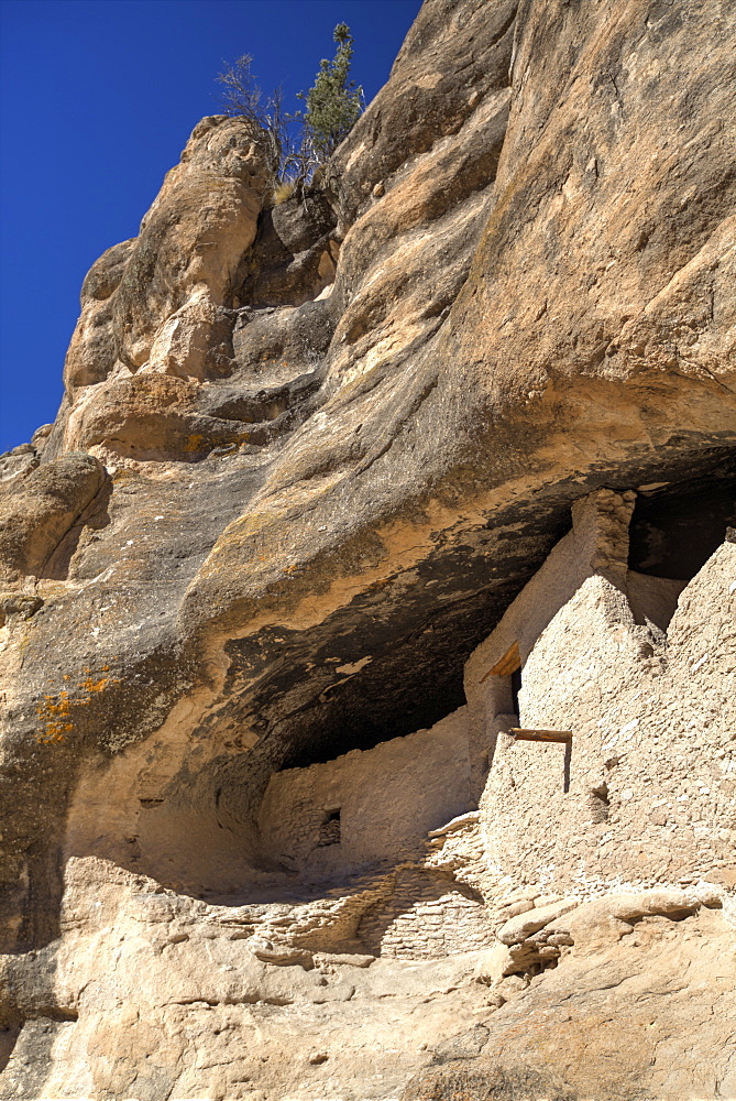 Cliff dwellings constructed over 700 years ago, Gila Cliff Dwellings National Monument, New Mexico, United States of America, North America