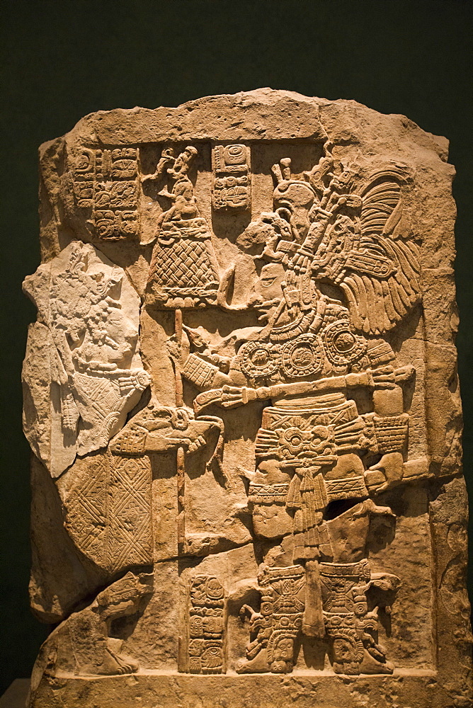 Lintel 43 from Yaxchilan, National Museum of Anthropology, Mexico City, Mexico, North America