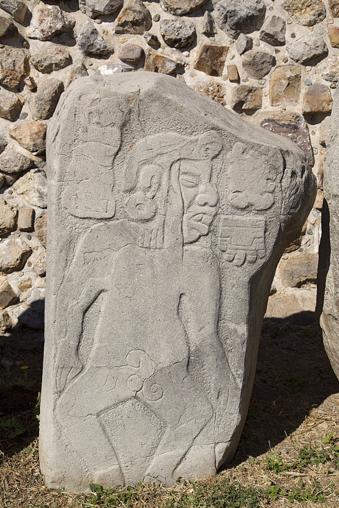 Gallery of the Dancers, Monte Alban, UNESCO World Heritage Site, Oaxaca, Mexico, North America