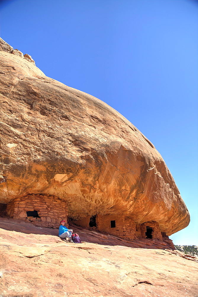 House on Fire Ruins, Anasazi Culture, over 800 years old, Mule Canyon, Cedar Mesa, Utah, United States of America, North America