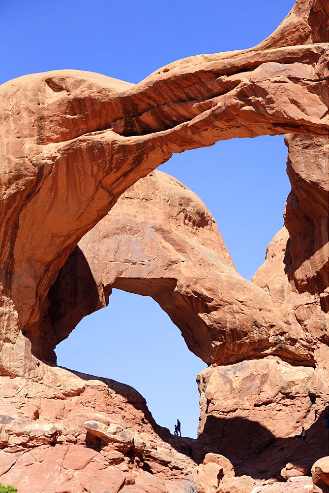 Double Arch, Arches National Park, Utah, United States of America, North America