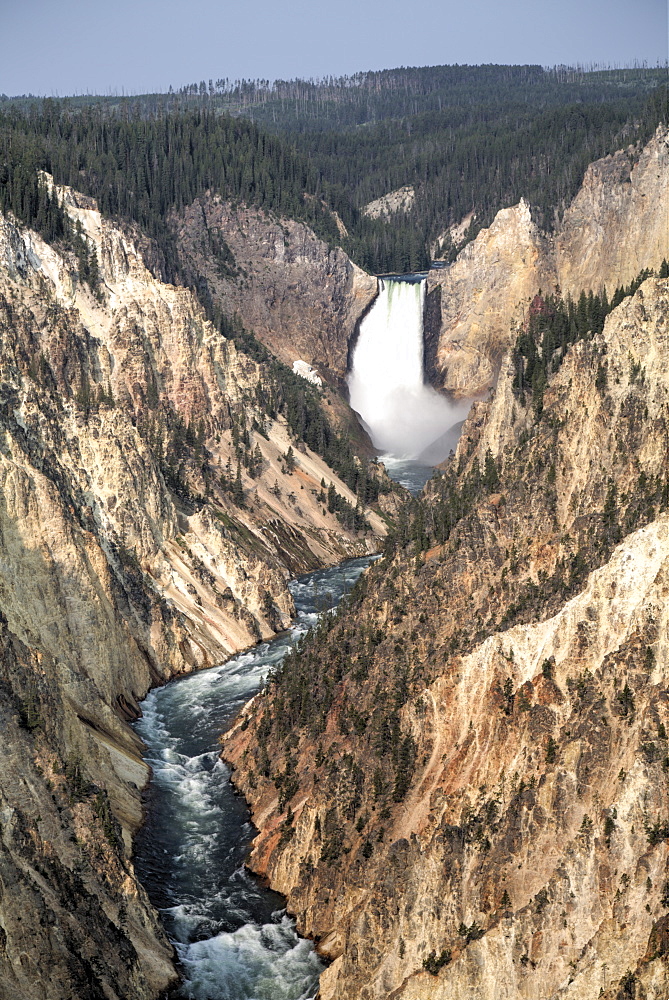 Lower Falls, Yellowstone River, Yellowstone National Park, UNESCO World Heritage Site, Wyoming, United States of America, North America