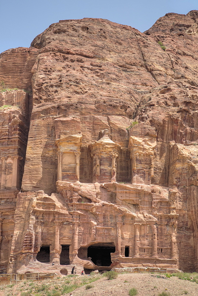 Corinthian Tomb, Royal Tombs, Petra, UNESCO World Heritage Site, Jordan, Middle East