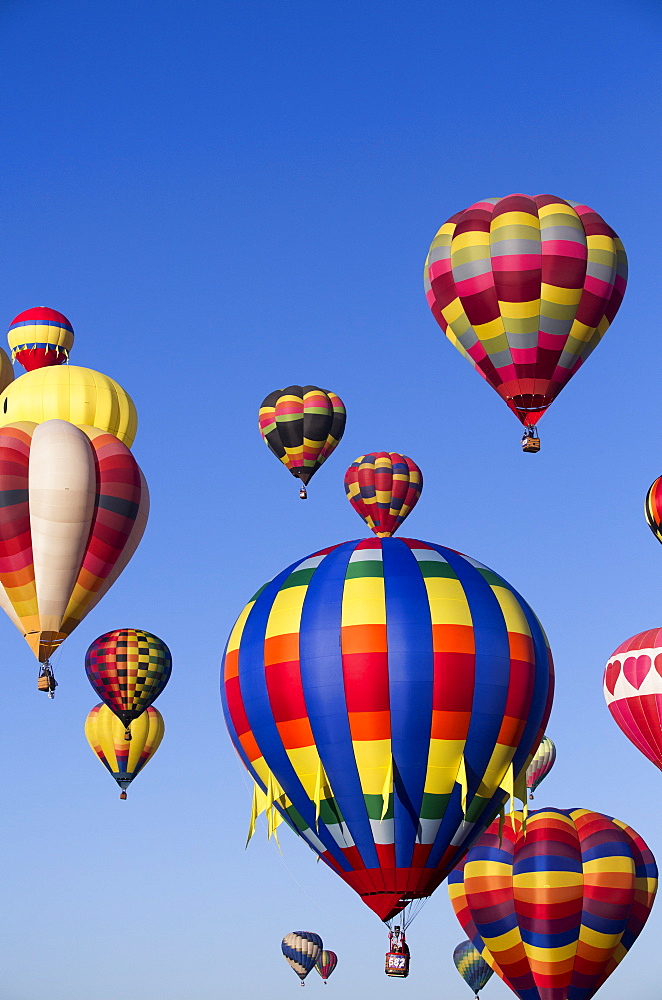 Hot air balloons, 2015 Balloon Fiestas, Albuquerque, New Mexico, United States of America, North America