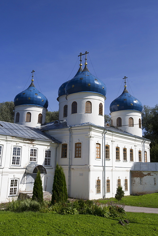 Cross Exaltation Cathedral, Yuriev Monastery, UNESCO World Heritage Site, Veliky Novgorod, Novgorod Oblast, Russia, Europe