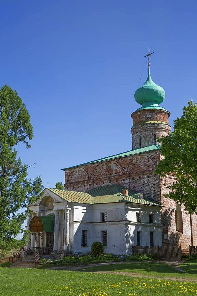 Cathedral, Boris and Gleb Monastery, Borisoglebsky, Golden Ring, Yaroslavl Oblast, Russia, Europe