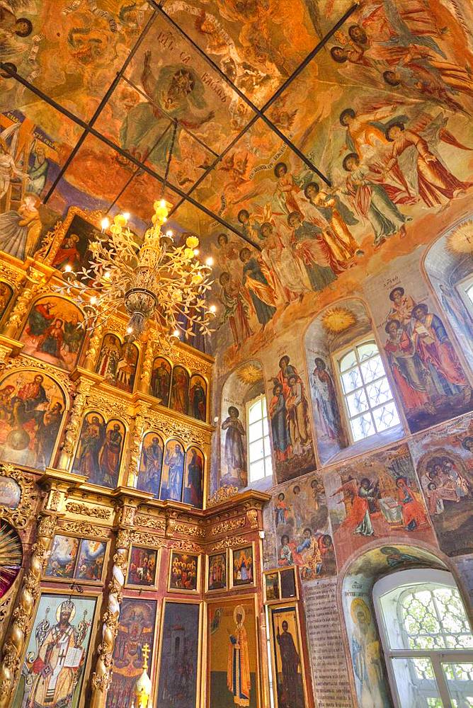 Frescoes, Church of Prince Demitry the Martyr, Uglich, Golden Ring, Yaroslavl Oblast, Russia, Europe