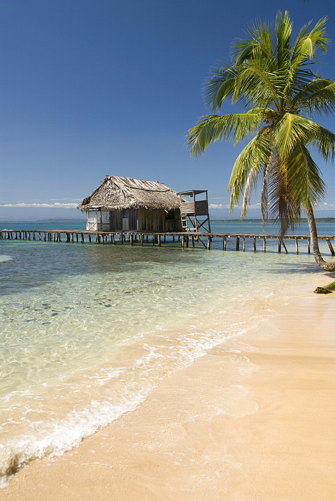 Boat jetty, Isla Bastimentos, Bocas Del Toro, Panama, Central America